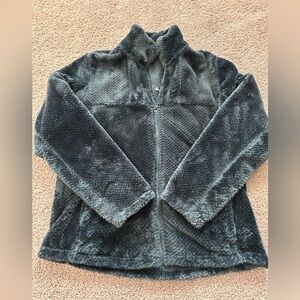 Ice Blue SWISS + ALPS Plush Women’s Navy Faux Fur Jacket
Size L